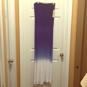 Women's strapless maxi dress